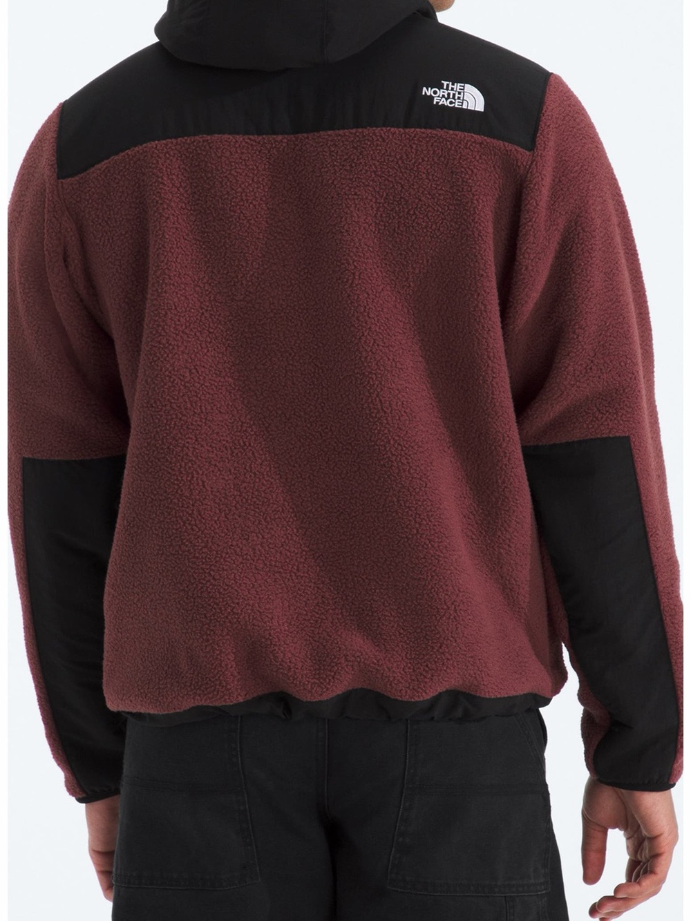 The North Face Retro Denali Burgundy Hooded Full Zip Fleece Jacket Men’s XS - Picture 3 of 10